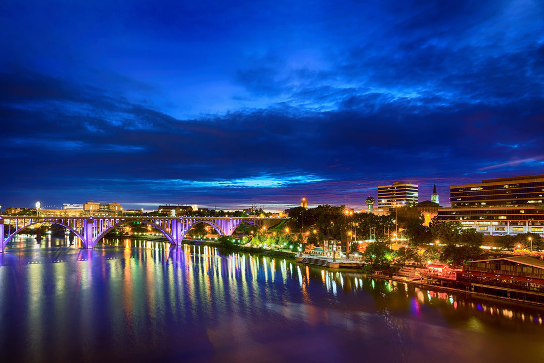 Noah Jigsaw Puzzle Downtown Knoxville, TN, by riverfront after sunset 2000 pieces