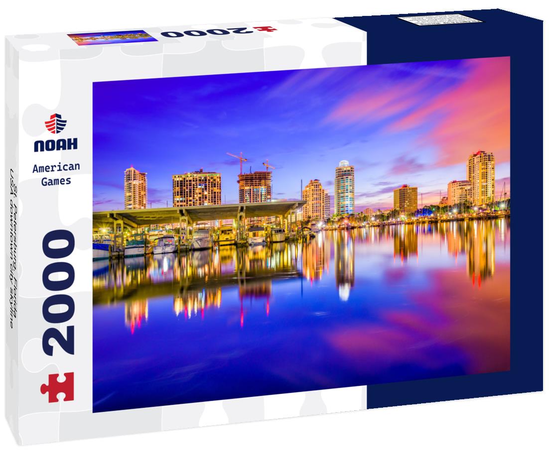 Noah Jigsaw Puzzle St. Petersburg, Florida, USA downtown city skyline 2000 pieces