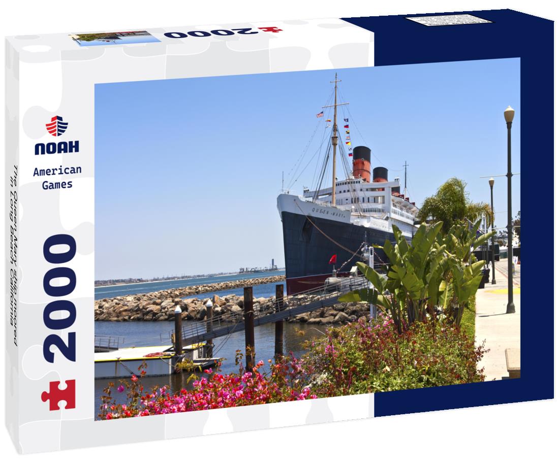 Noah Jigsaw Puzzle The Queen Mary ship moored in Long Beach California 2000 pieces