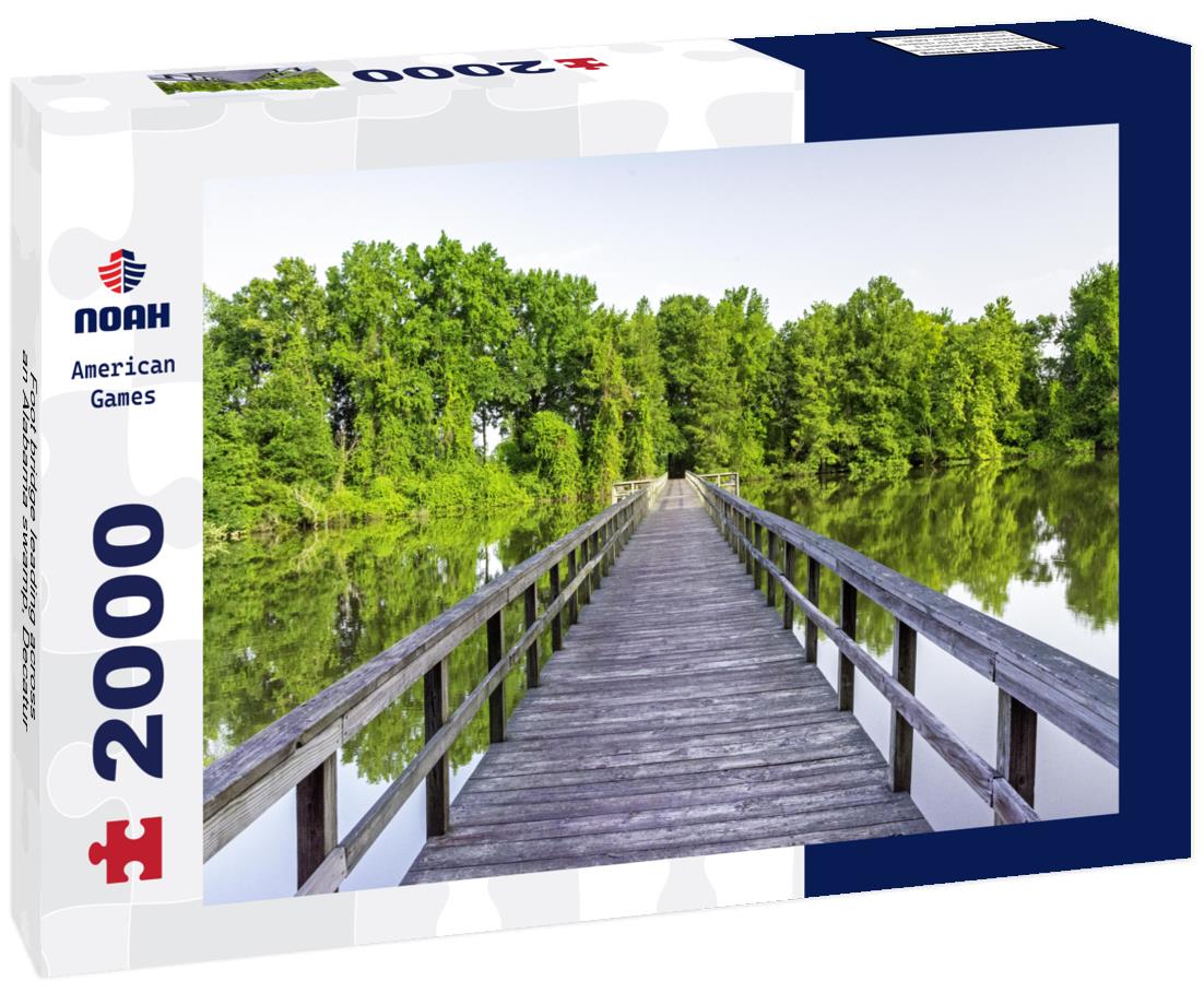 Noah Jigsaw Puzzle Foot bridge leading across an Alabama swamp, Decatur 2000 pieces