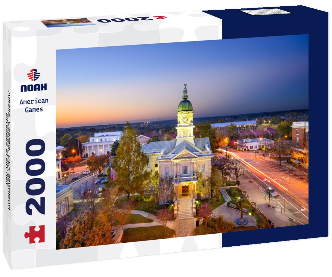 Noah Jigsaw Puzzle Athens, Georgia, USA downtown cityscape at city hall 2000 pieces