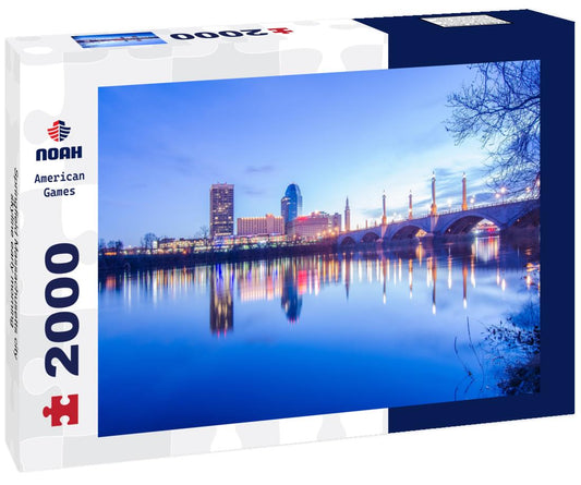 Noah Jigsaw Puzzle Springfield Massachusetts city skyline early morning 2000 pieces