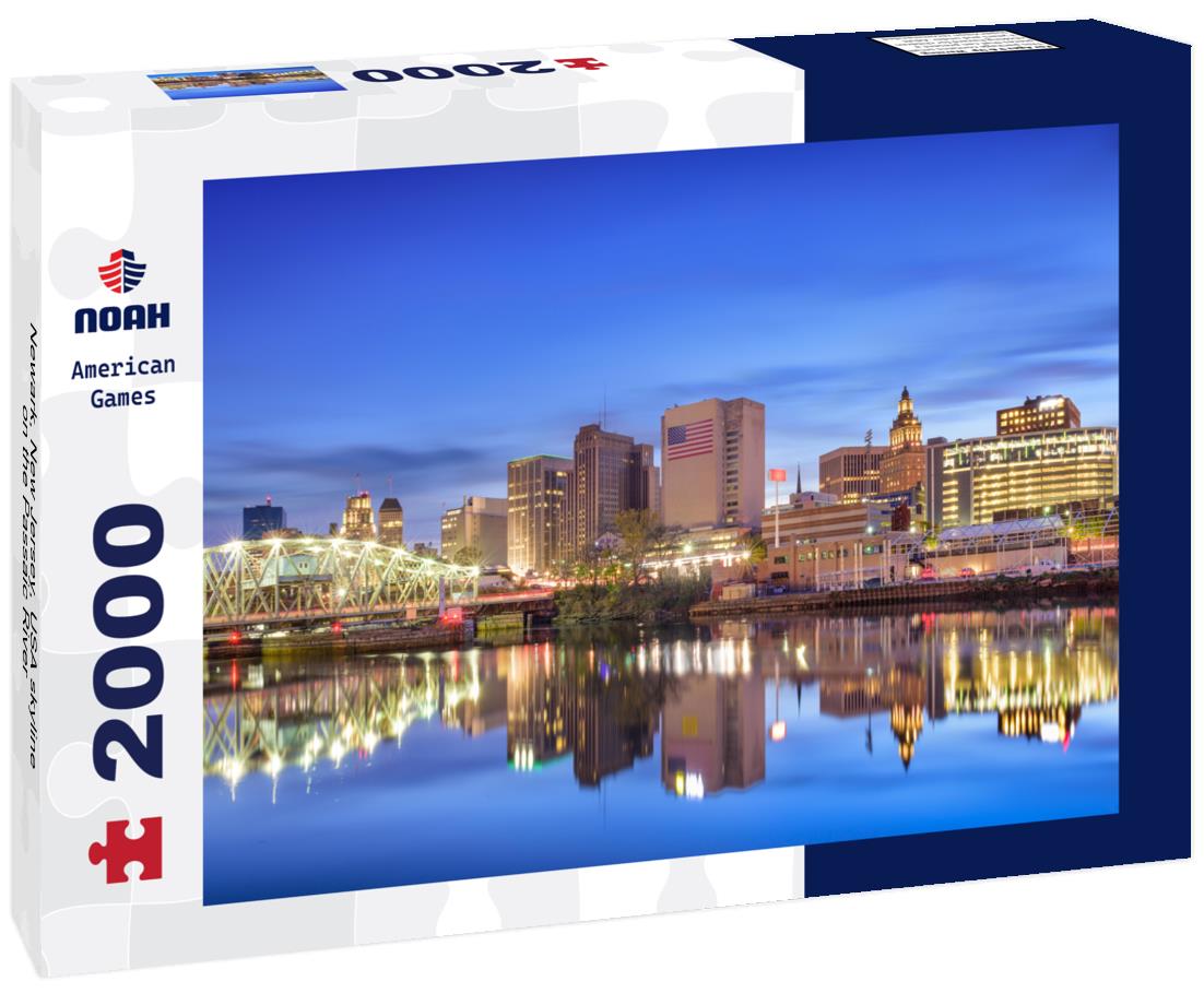 Noah Jigsaw Puzzle Newark, New Jersey, USA skyline on the Passaic River 2000 pieces
