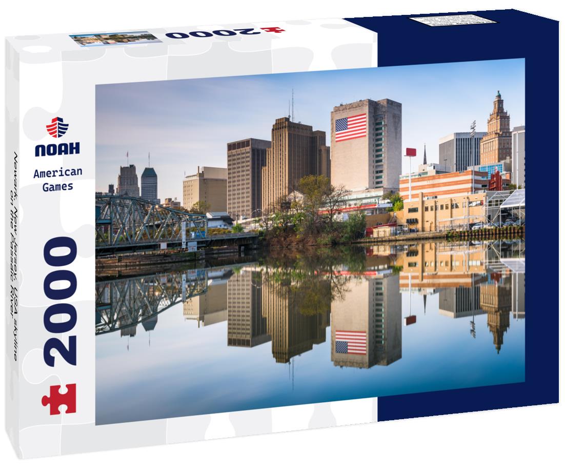 Noah Jigsaw Puzzle Newark, New Jersey, USA skyline on the Passaic River 2000 pieces