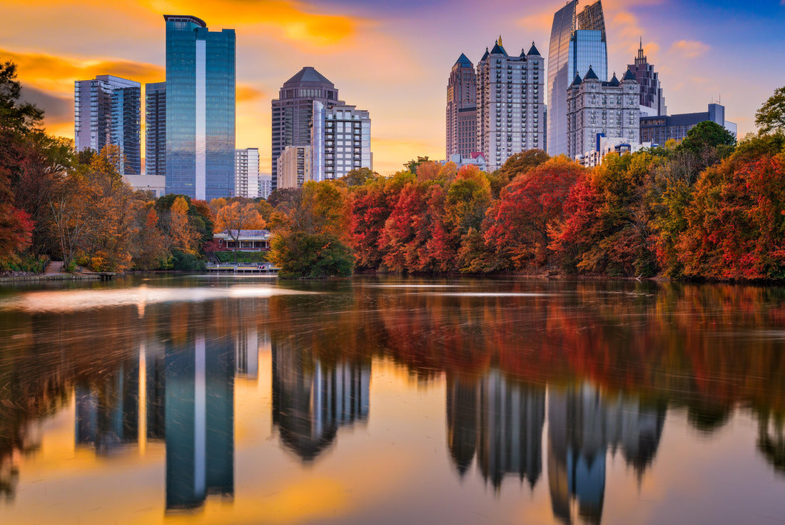 Noah Jigsaw Puzzle Atlanta, Georgia, USA Piedmont Park skyline in autumn 2000 pieces
