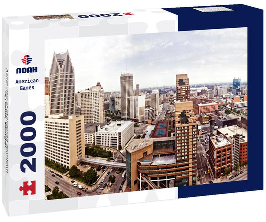 Noah Jigsaw Puzzle Aerial view of abandoned downtown of Detroit, Michigan 2000 pieces