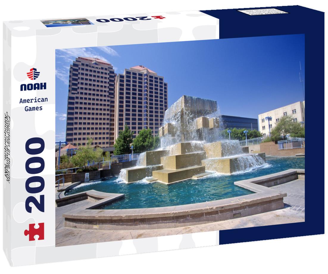 Noah Jigsaw Puzzle Fountain in the city center of downtown Albuquerque, NM 2000 pieces