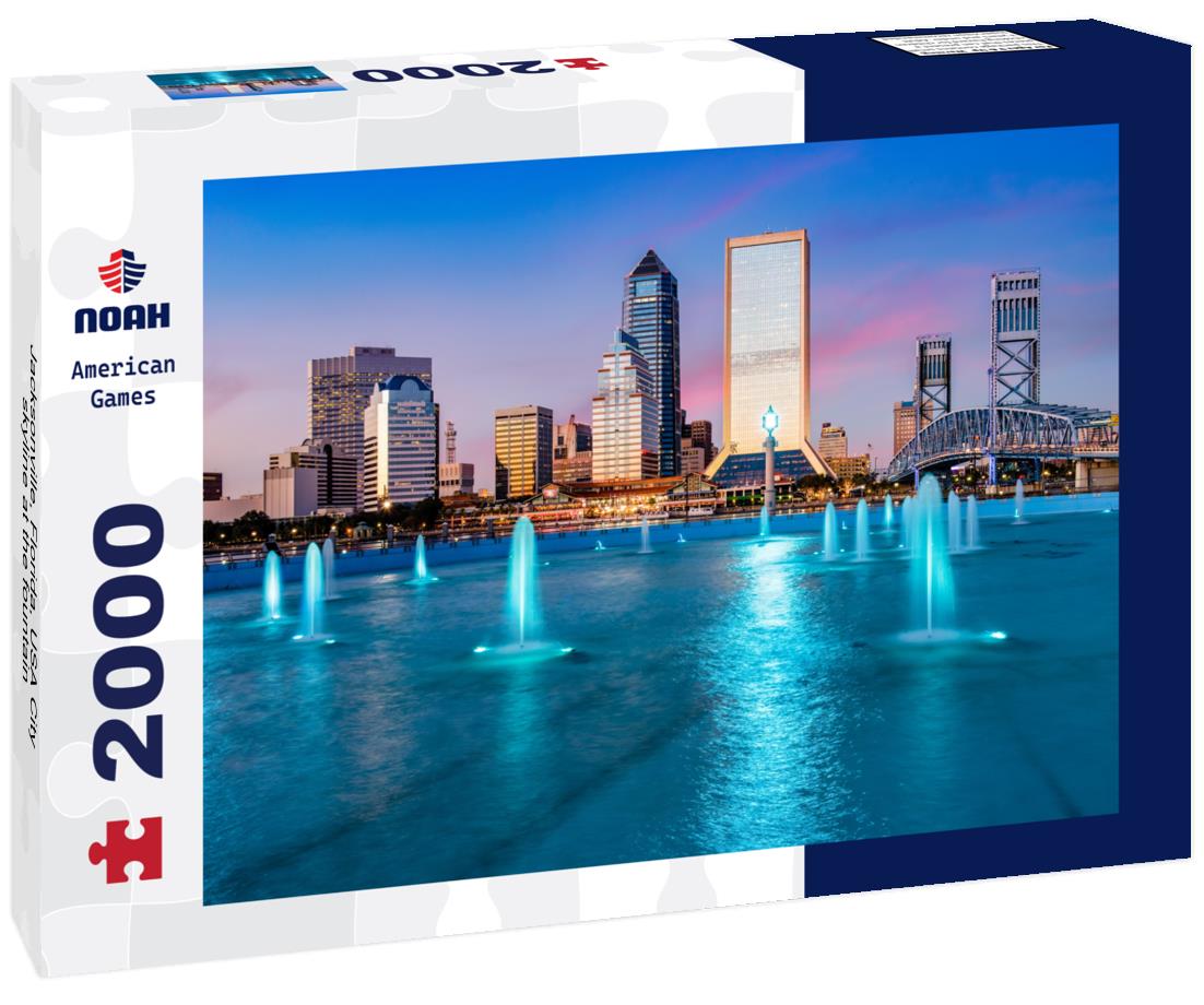 Noah Jigsaw Puzzle Jacksonville, Florida, USA City skyline at the fountain 2000 pieces