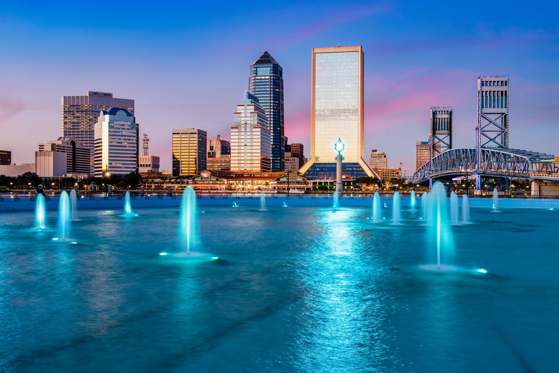 Noah Jigsaw Puzzle Jacksonville, Florida, USA City skyline at the fountain 2000 pieces