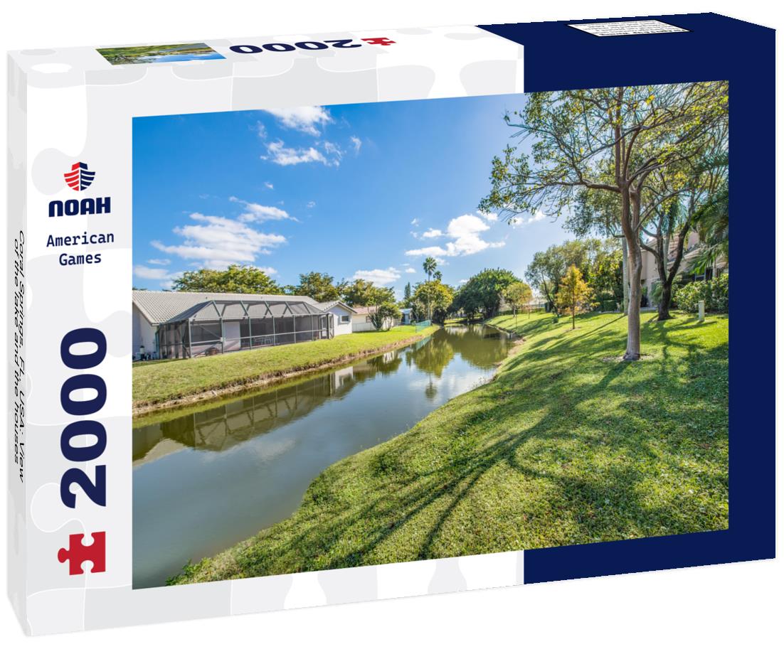 Noah Jigsaw Puzzle Coral Springs, FL, USA: View of the lake and the houses 2000 pieces