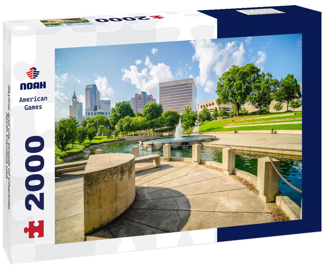 Noah Jigsaw Puzzle Skyline and city streets of Charlotte North Carolina usa 2000 pieces