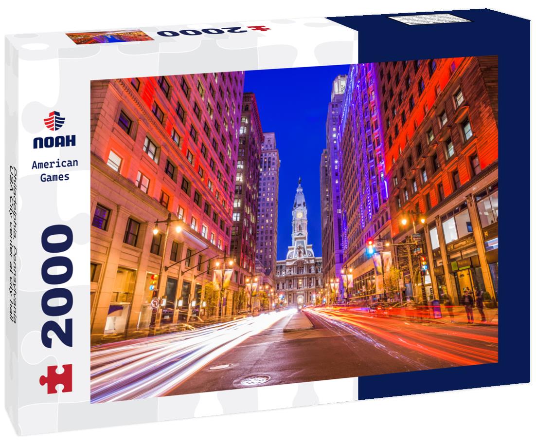Noah Jigsaw Puzzle Philadelphia, Pennsylvania, USA City center at city hall 2000 pieces