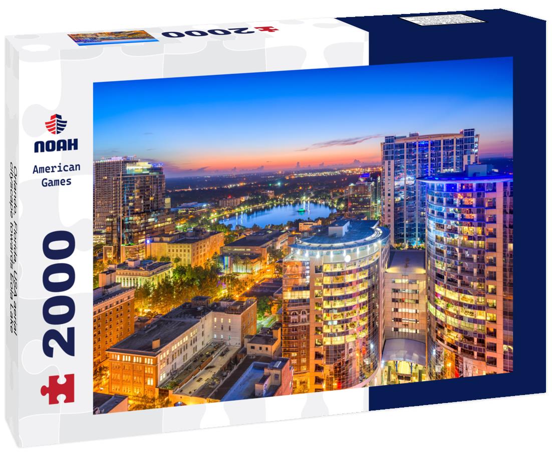 Noah Jigsaw Puzzle Orlando, Florida, USA aerial cityscape towards Eola Lake 2000 pieces