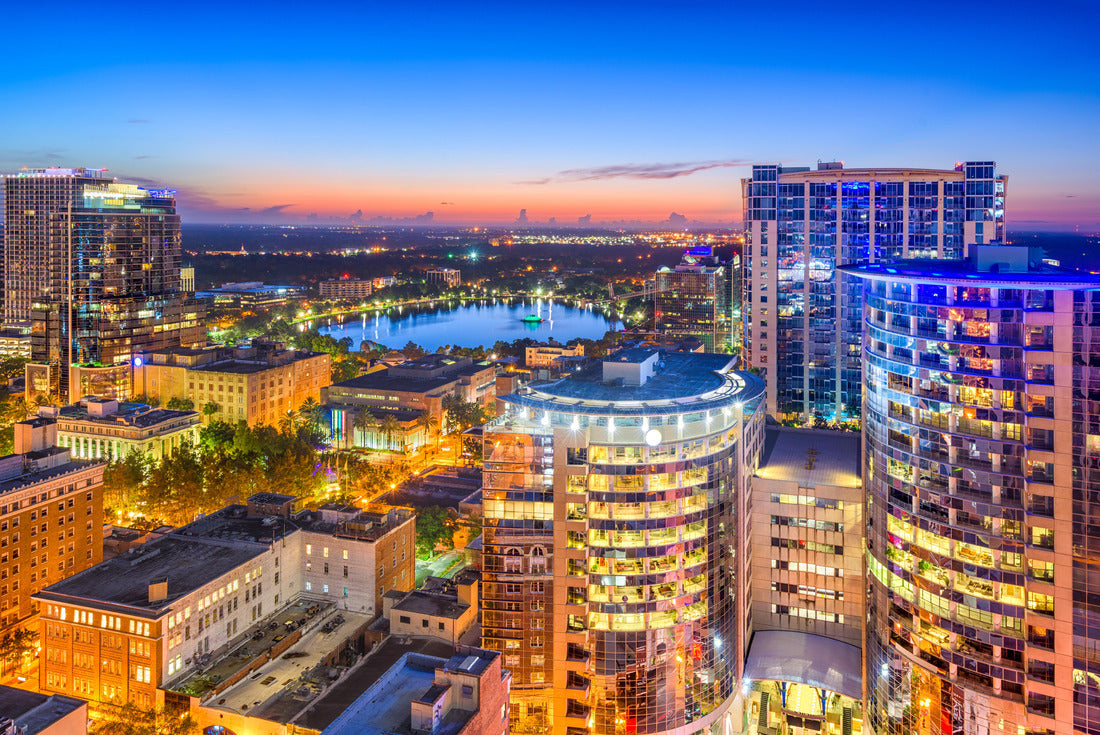 Noah Jigsaw Puzzle Orlando, Florida, USA aerial cityscape towards Eola Lake 2000 pieces