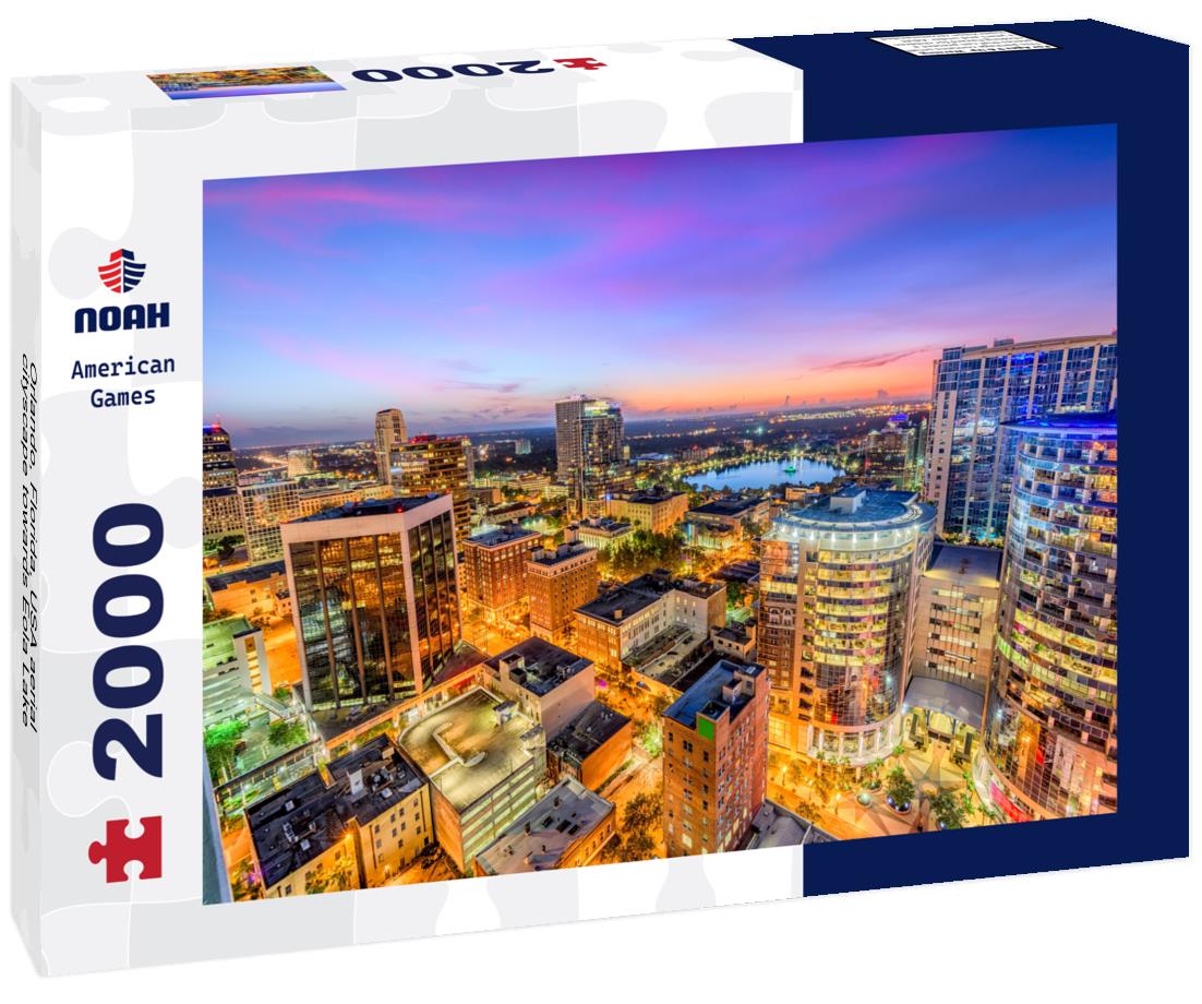 Noah Jigsaw Puzzle Orlando, Florida, USA aerial cityscape towards Eola Lake 2000 pieces