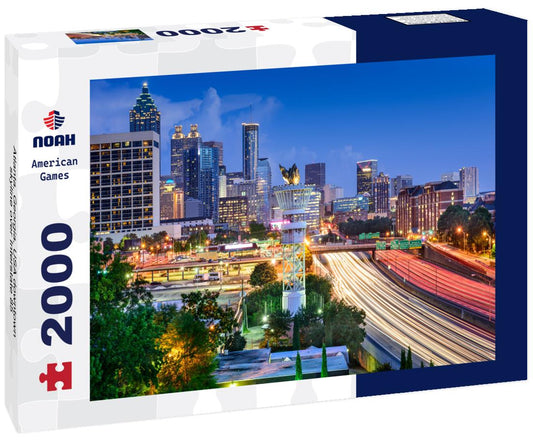 Noah Jigsaw Puzzle Atlanta, Georgia, USA downtown skyline over Interstate 85 2000 pieces