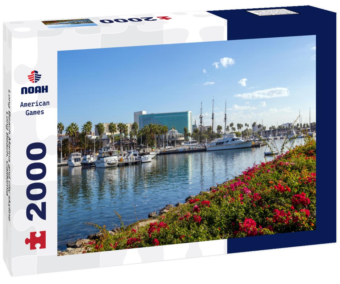 Noah Jigsaw Puzzle Long Beach Marina and city skyline, Long Beach, California 2000 pieces