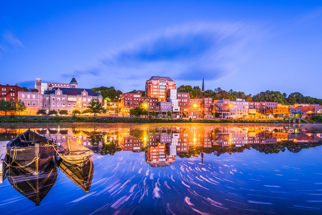 Noah Jigsaw Puzzle Augusta, Maine, USA downtown skyline on the Kennebec River 2000 pieces