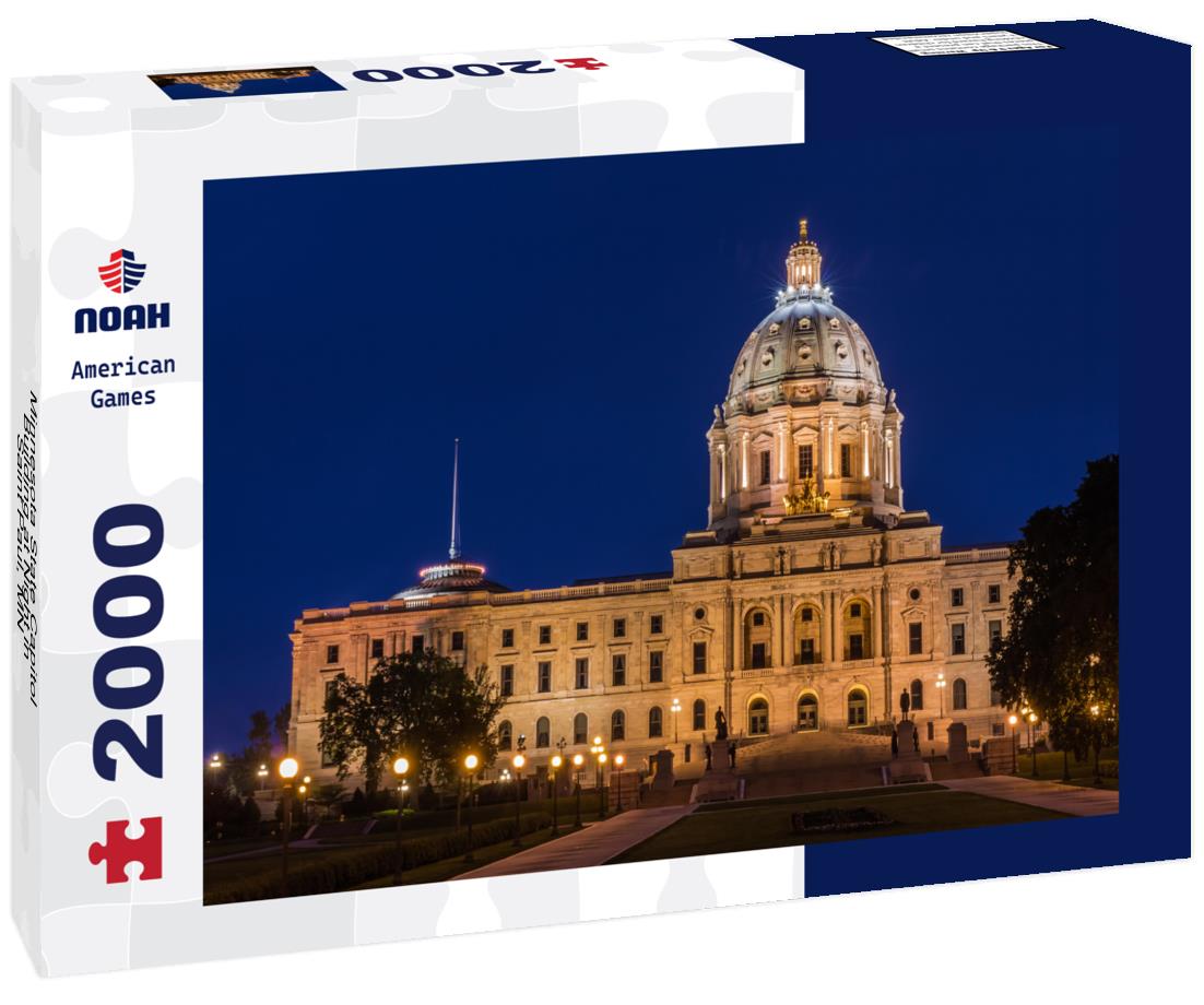 Noah Jigsaw Puzzle Minnesota State Capitol Building at Night in Saint Paul, MN 2000 pieces