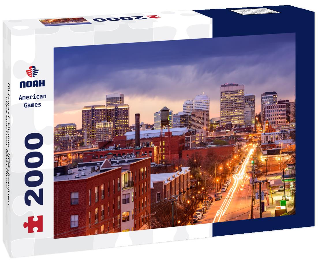 Noah Jigsaw Puzzle Richmond, Virginia, USA downtown cityscape over Main Street 2000 pieces