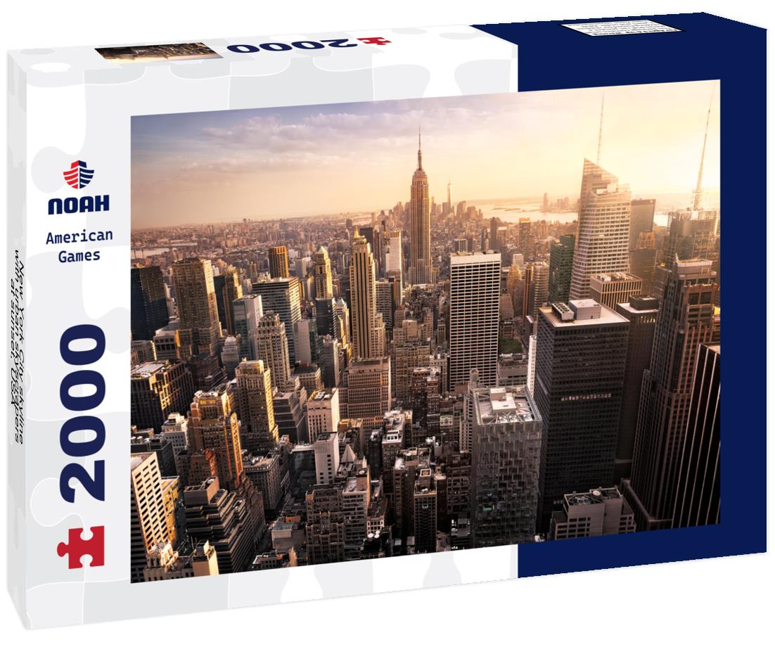 Noah Jigsaw Puzzle New York City skyline with urban skyscrapers at sunset, USA 2000 pieces