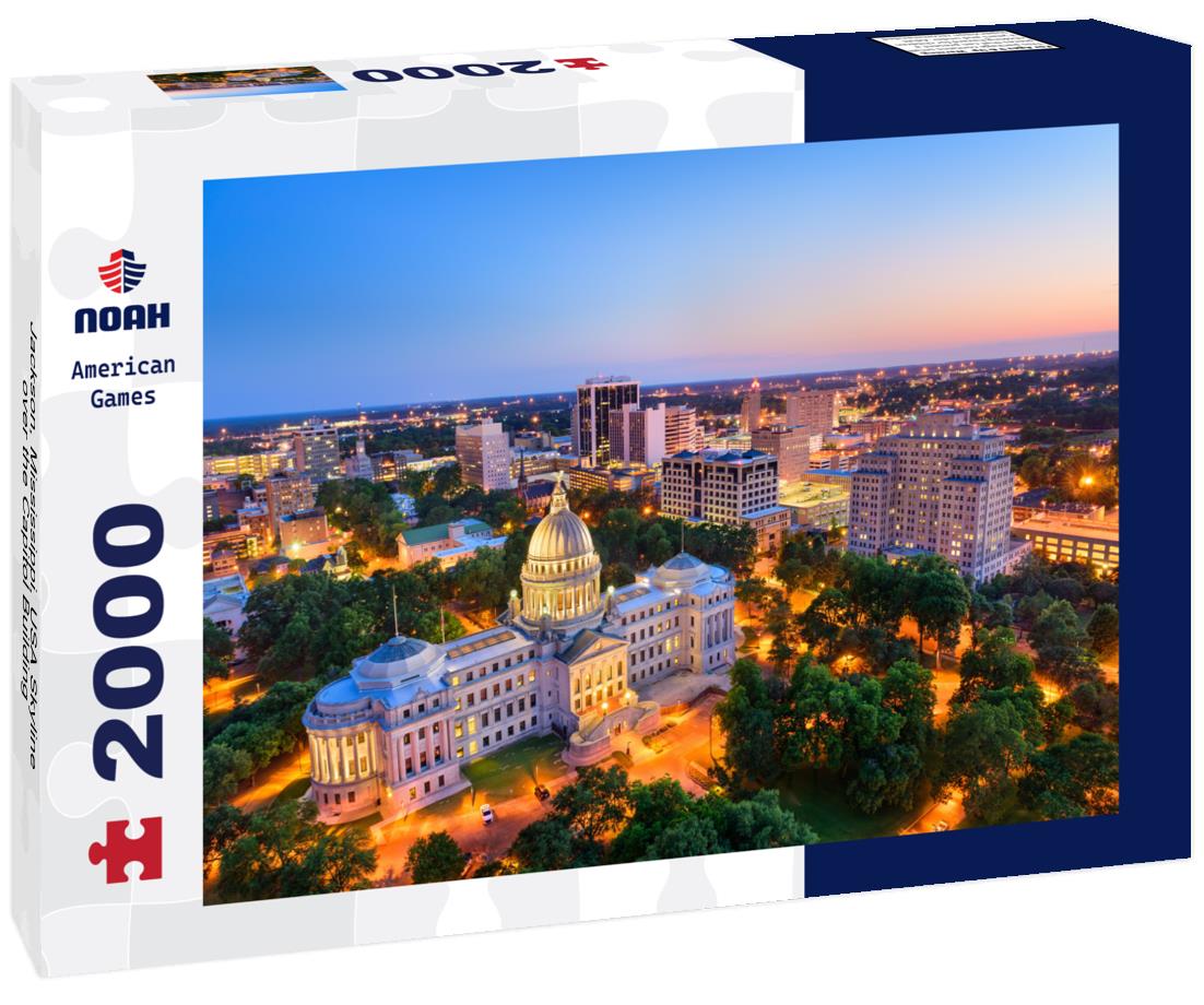 Noah Jigsaw Puzzle Jackson, Mississippi, USA Skyline over the Capitol Building 2000 pieces