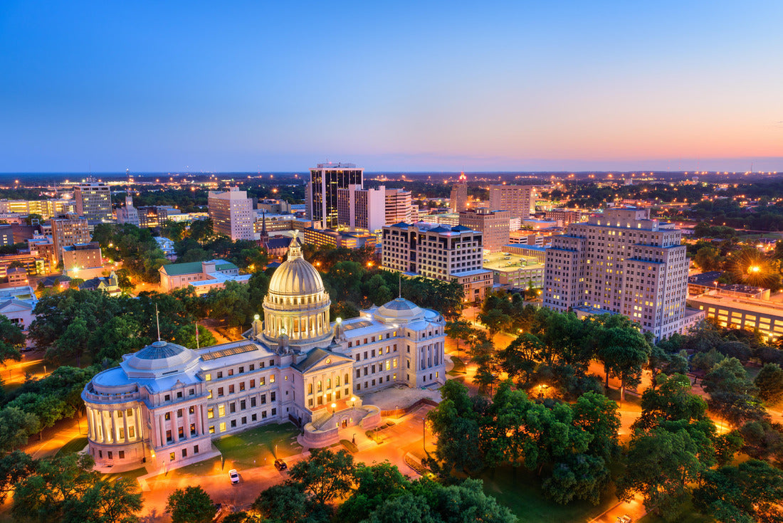 Noah Jigsaw Puzzle Jackson, Mississippi, USA Skyline over the Capitol Building 2000 pieces