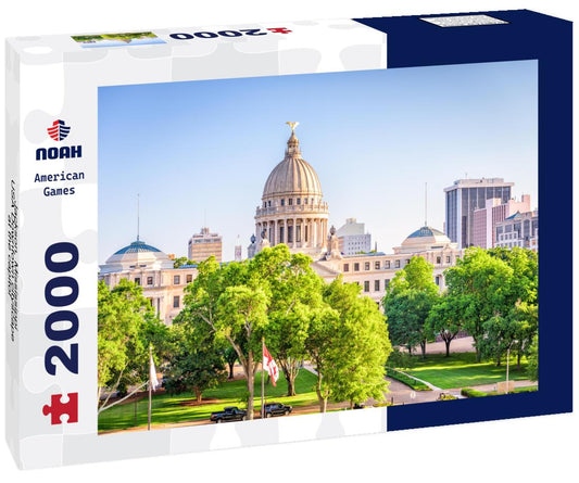 Noah Jigsaw Puzzle Jackson, Mississippi, USA Downtown cityscape at the capitol 2000 pieces