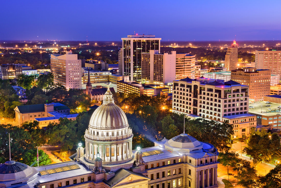 Noah Jigsaw Puzzle Jackson, Mississippi, USA Skyline above the Capitol Building 2000 pieces