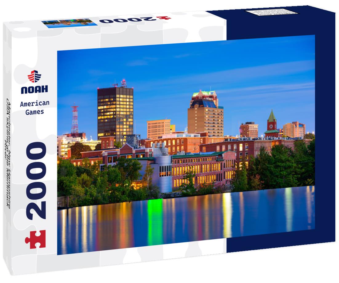 Noah Jigsaw Puzzle Manchester, New Hampshire, USA skyline at the Merrimack River 2000 pieces
