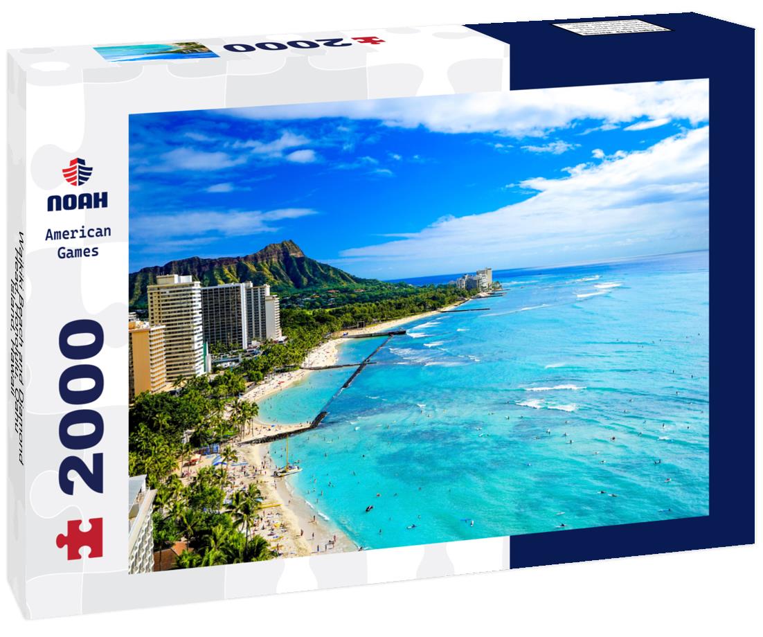 Noah Jigsaw Puzzle Waikiki Beach and Diamond Head, Honolulu, Oahu Island, Hawaii 2000 pieces