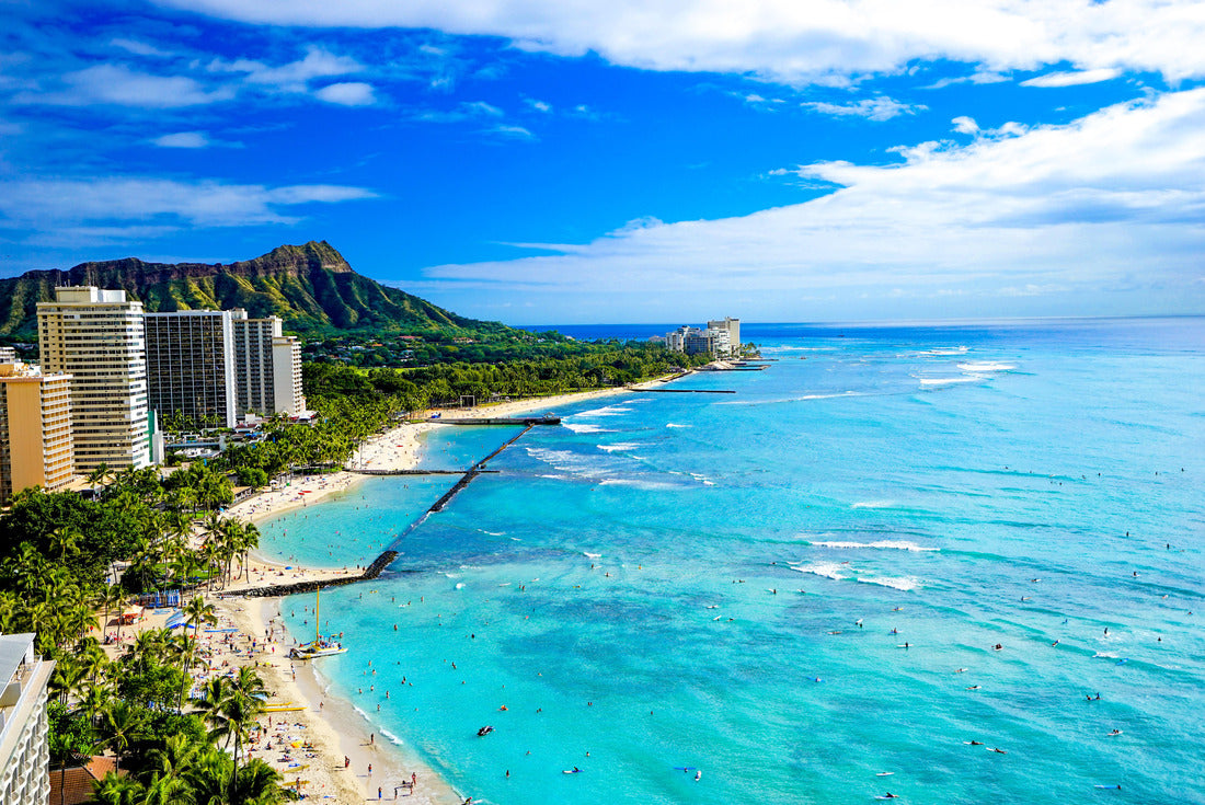 Noah Jigsaw Puzzle Waikiki Beach and Diamond Head, Honolulu, Oahu Island, Hawaii 2000 pieces