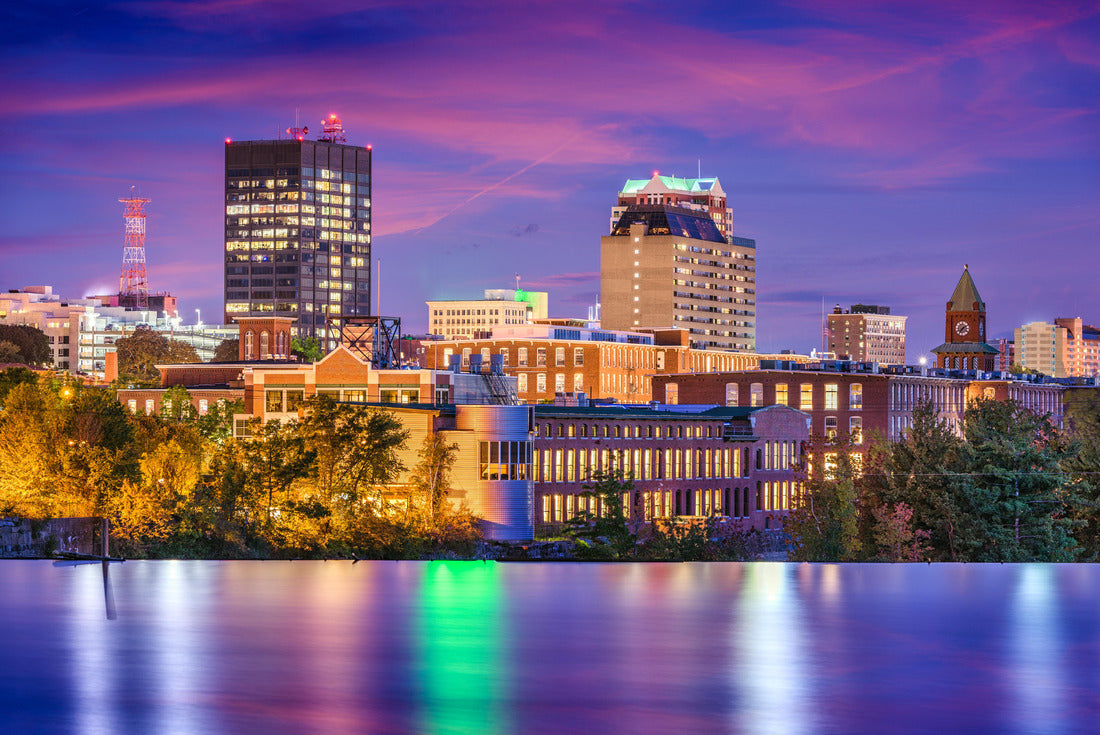 Noah Jigsaw Puzzle Manchester, New Hampshire, USA Skyline on the Merrimack River 2000 pieces