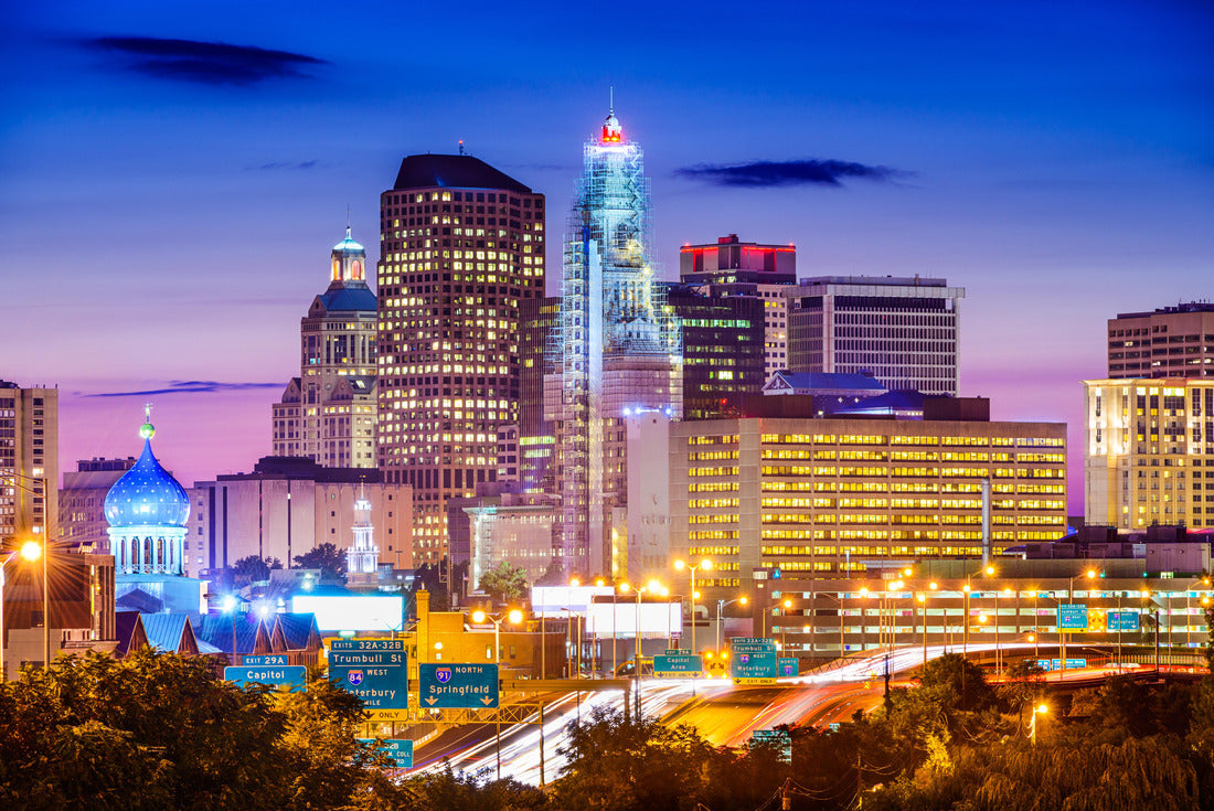 Noah Jigsaw Puzzle Hartford, Connecticut, USA Downtown skyline across the highway 2000 pieces