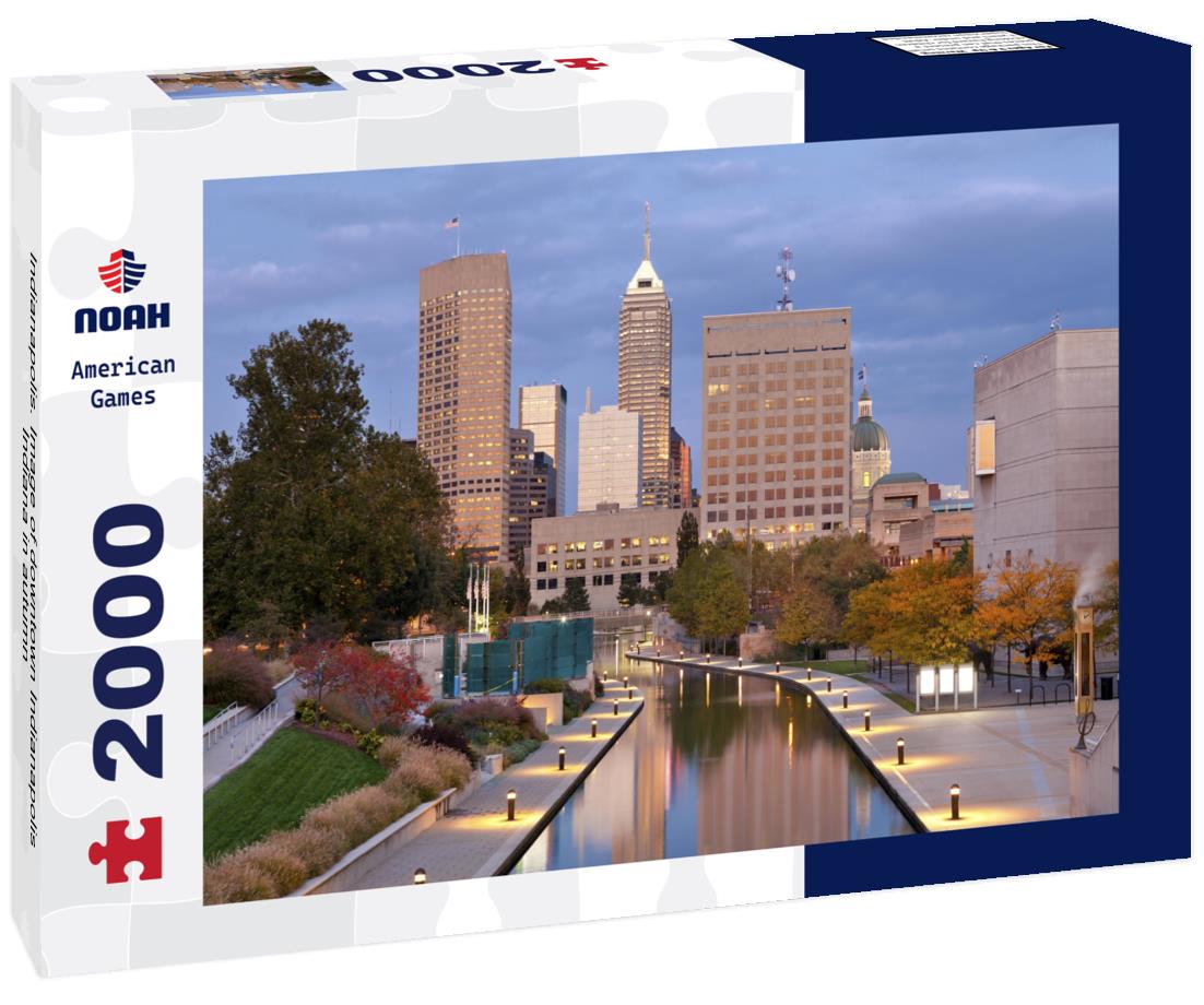 Noah Jigsaw Puzzle Indianapolis. Image of downtown Indianapolis, Indiana in autumn 2000 pieces