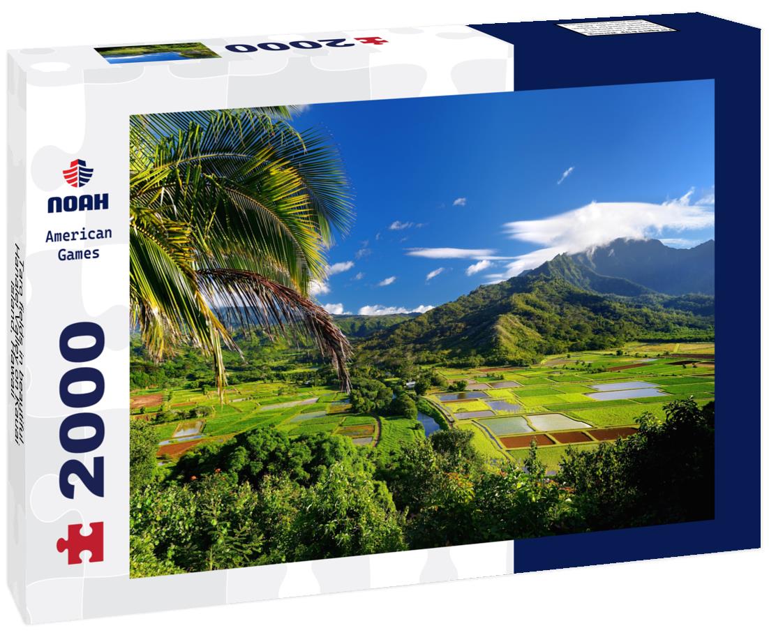 Noah Jigsaw Puzzle Taro fields in beautiful Hanalei Valley on Kauai island, Hawaii 2000 pieces