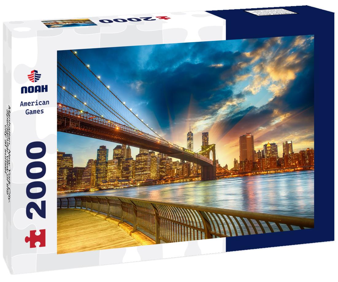 Noah Jigsaw Puzzle Manhattan, New York City. Spectacular view of the city at sunset 2000 pieces