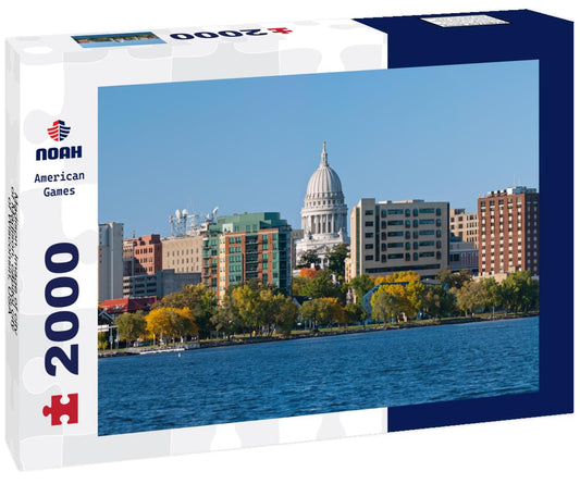 Noah Jigsaw Puzzle Madison. Image of city of Madison, capitol city of Wisconsin, USA 2000 pieces