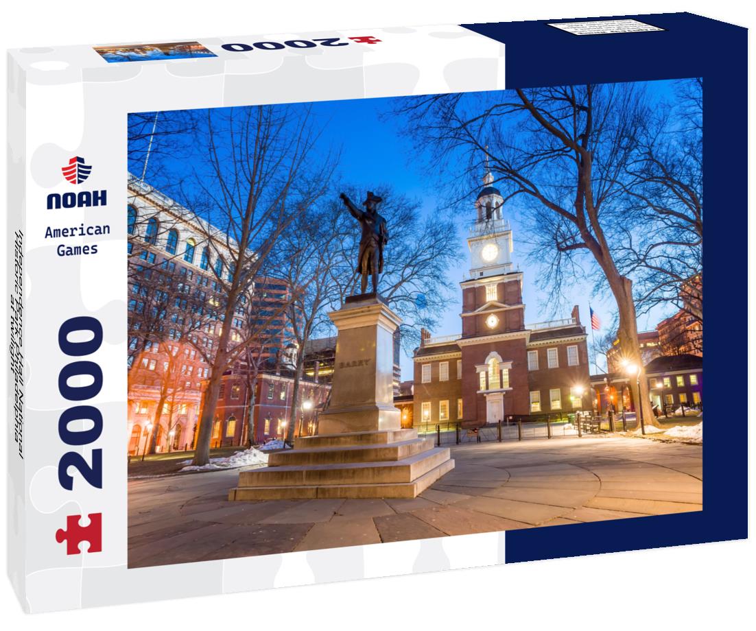 Noah Jigsaw Puzzle Independence Hall National Historic Park Philadelphia at twilight 2000 pieces