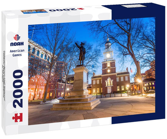 Noah Jigsaw Puzzle Independence Hall National Historic Park Philadelphia at twilight 2000 pieces