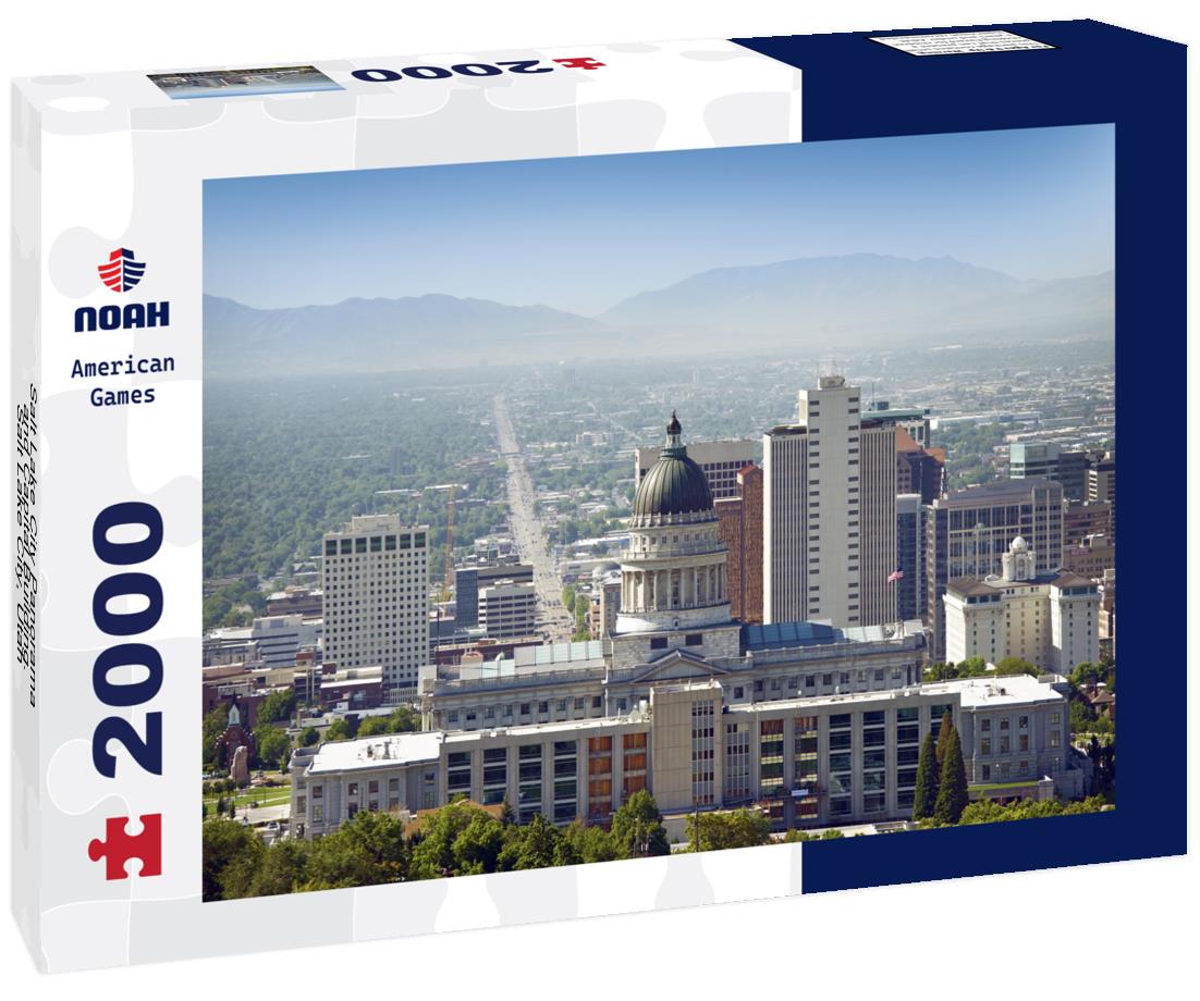 Noah Jigsaw Puzzle Salt Lake City Panorama and Capital Building. Salt Lake City, Utah 2000 pieces
