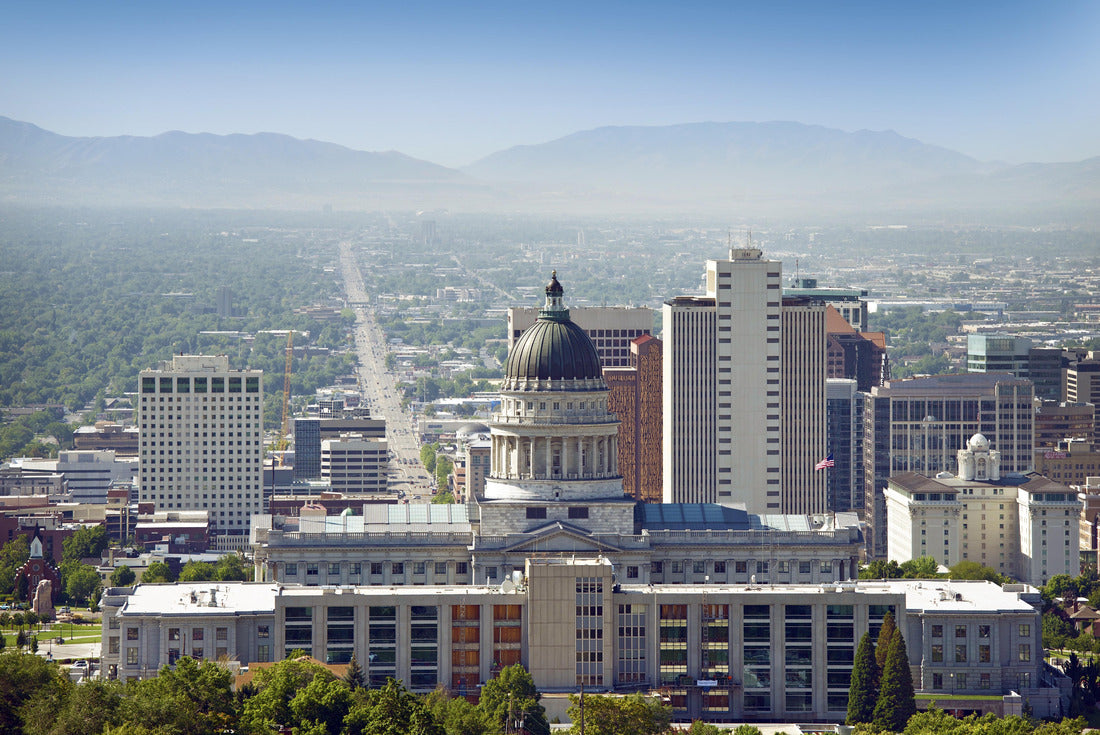 Noah Jigsaw Puzzle Salt Lake City Panorama and Capital Building. Salt Lake City, Utah 2000 pieces
