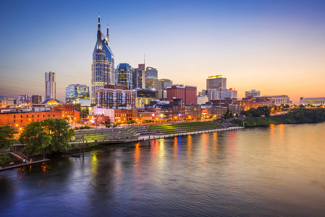 Noah Jigsaw Puzzle Nashville, Tennessee, USA downtown skyline on the Cumberland River 2000 pieces