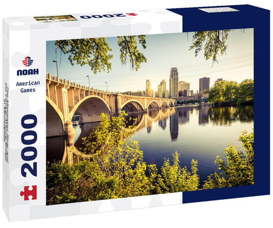 Noah Jigsaw Puzzle The Mississippi River and the Central Avenue Bridge in Minneapolis 2000 pieces