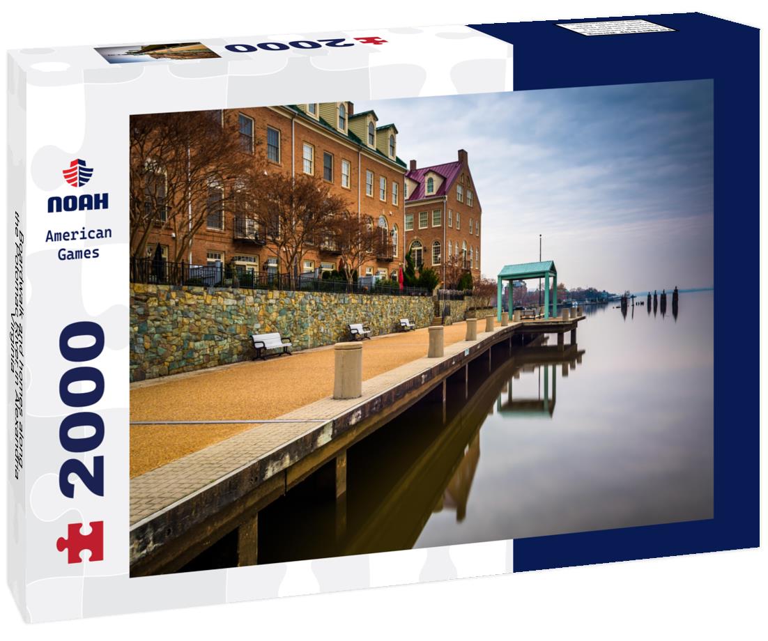 Noah Jigsaw Puzzle Boardwalk and homes along the Potomac River in Alexandria, Virginia 2000 pieces
