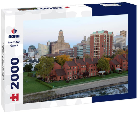 Noah Jigsaw Puzzle Buffalo Skyline At Dusk In October From The Erie Basin Marina Tower 2000 pieces