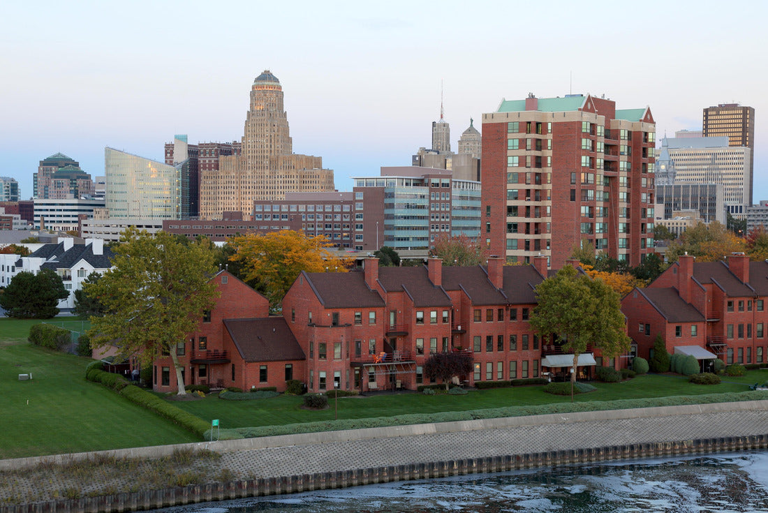 Noah Jigsaw Puzzle Buffalo Skyline At Dusk In October From The Erie Basin Marina Tower 2000 pieces