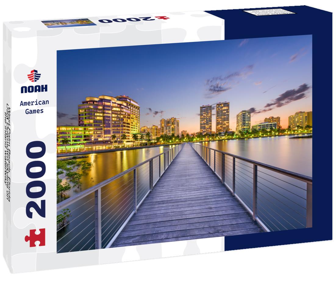 Noah Jigsaw Puzzle West Palm Beach, Florida, USA Downtown skyline on the inland waterway 2000 pieces