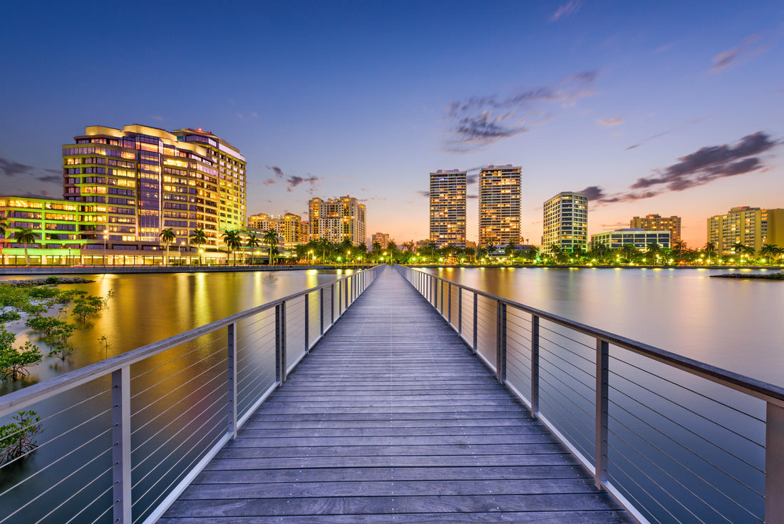 Noah Jigsaw Puzzle West Palm Beach, Florida, USA Downtown skyline on the inland waterway 2000 pieces