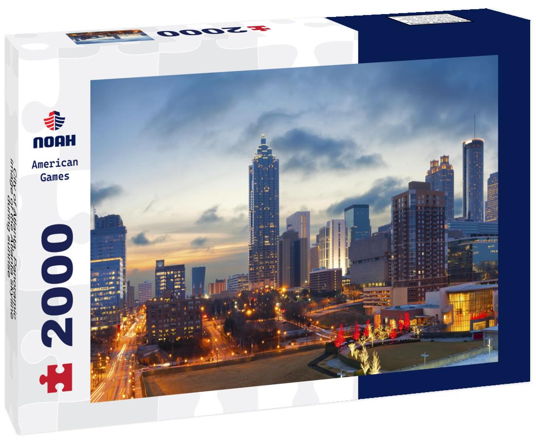 Noah Jigsaw Puzzle City of Atlanta. Panoramic image of the Atlanta skyline during sunrise 2000 pieces